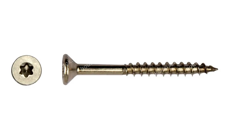RVS Spaanplaatschroef 5,00x120 mm Torx (T20) - A2 Inox (0,12m)