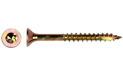 Geel verzinkte spaanplaatschroef 3,50x50 mm Torx (T20) - PGB Europe