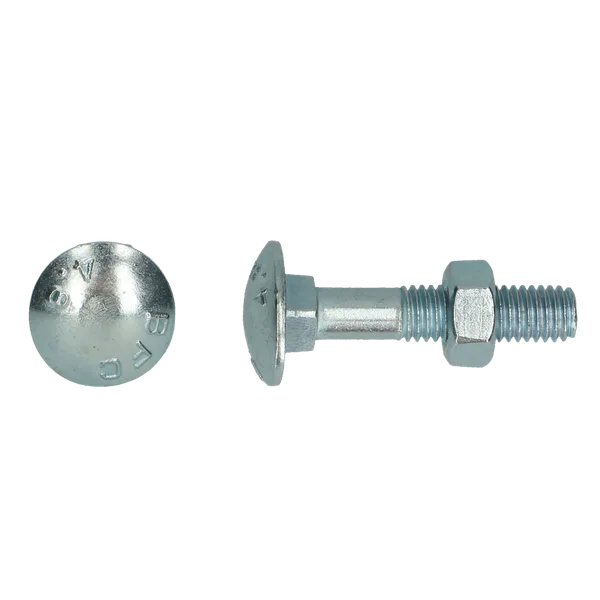 Slotbouten M6x30 mm verzinkt – doos 200 stuks incl. moeren (0,03m)