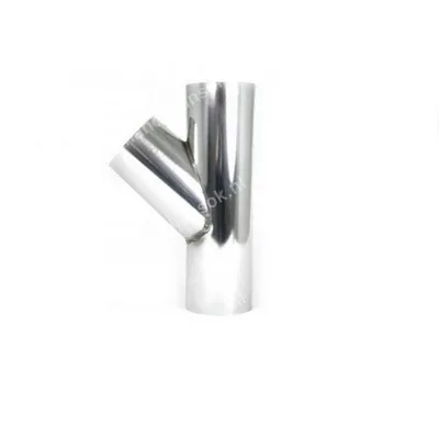 Zinken T-stuk Ø80 – 45° | 2× mof + 1× spie, HWA aftakking