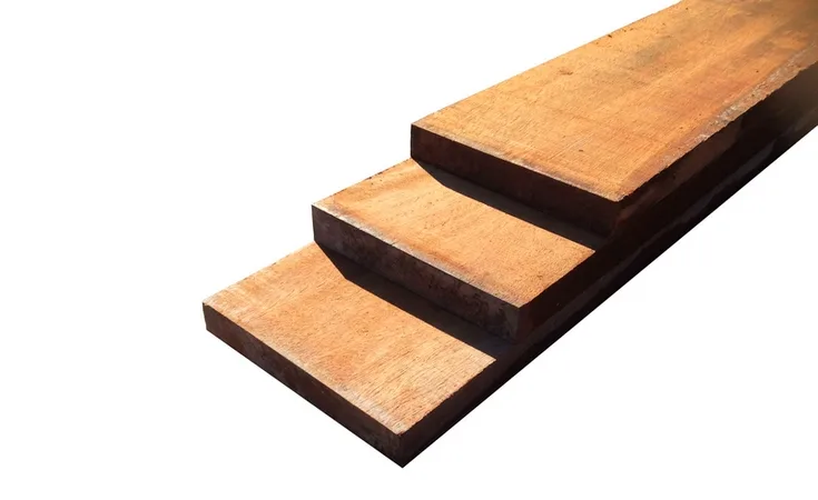 20x200mm Azobé Hit & Miss geschaafde plank(2,00m)