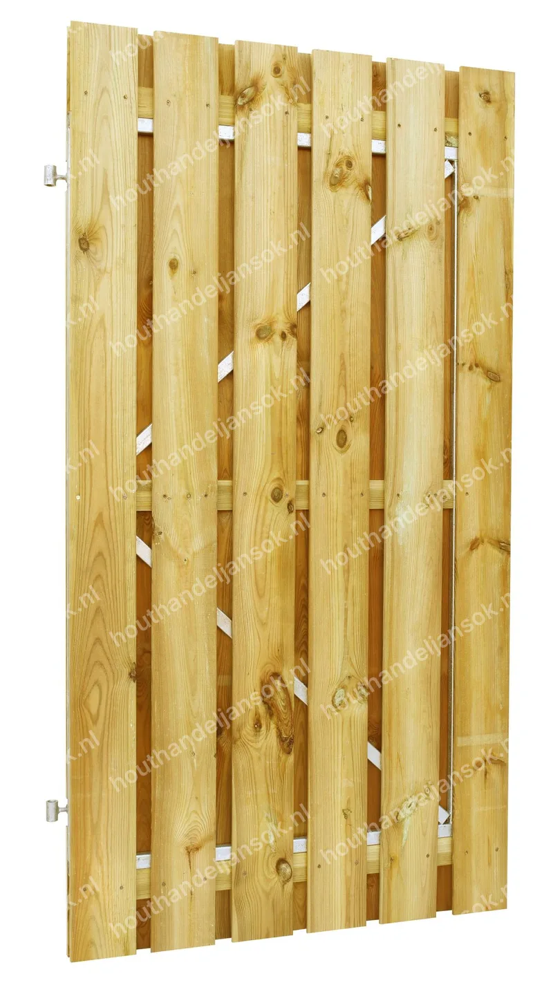 Geïmpregneerde Plankendeur op Verstelbaar Stalen Frame (90 x 190 cm) (1,90m)