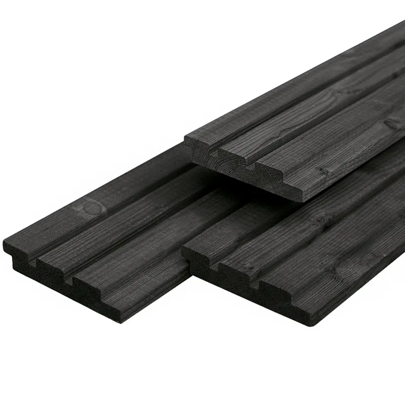 19x130mm Zwart Gespoten Triple profiel (2,40m)
