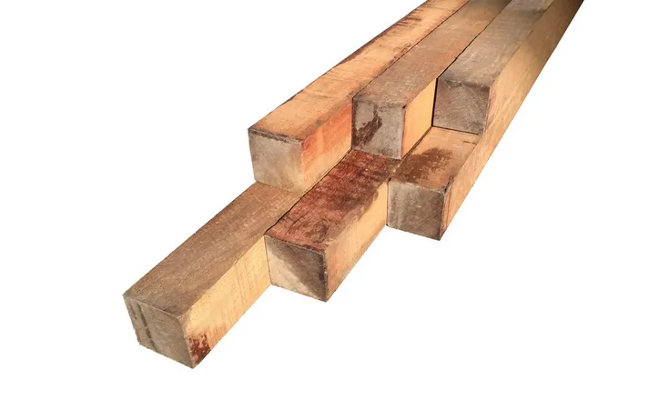 80x80mm Okan Hit & Miss Geschaafde paal (2,00m)