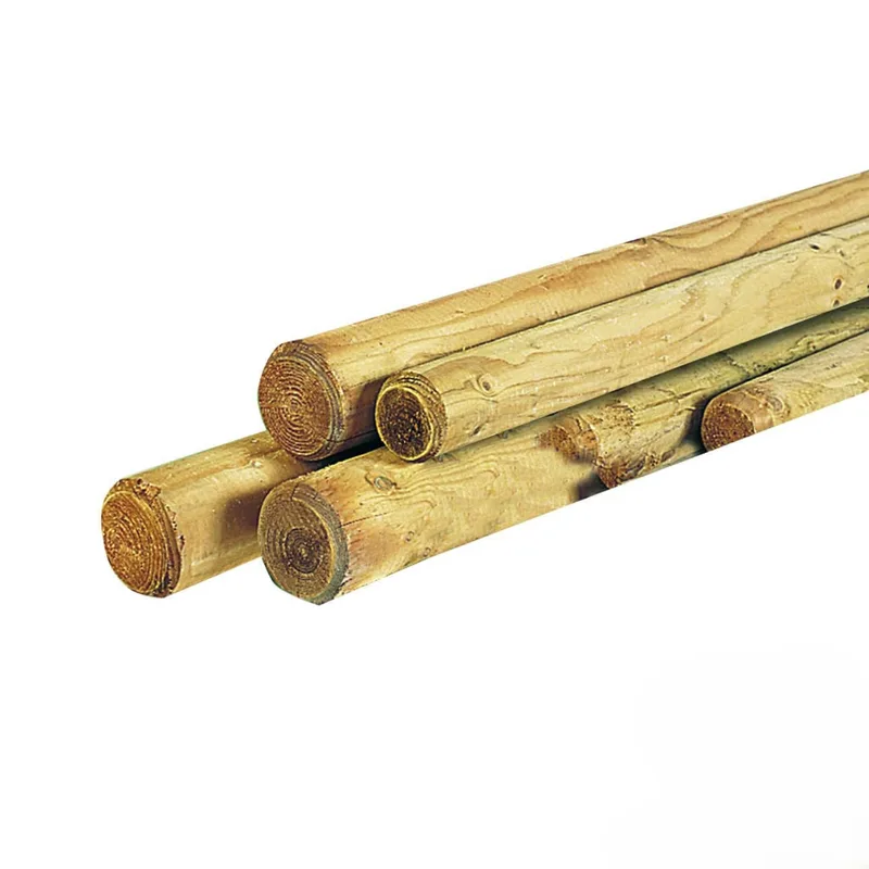 Ø120mm Geïmpregneerde & Gefreesde Grenen Ronde Paal (3,00m)