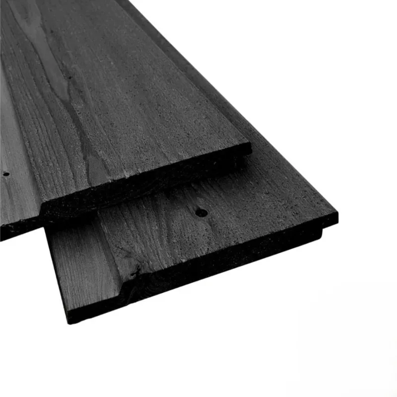 18x145mm Zwart gespoten channelsiding (3,00m)