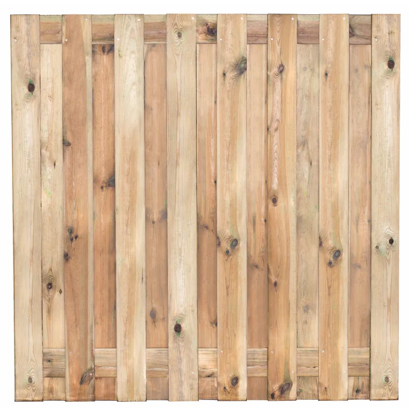 17-planks Geïmpregneerd Grenen Tuinscherm (180x180cm) (1,80m)