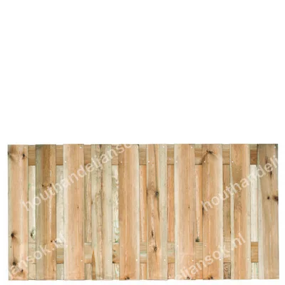 21-planks Geïmpregneerd Grenen Tuinscherm (90x180cm)