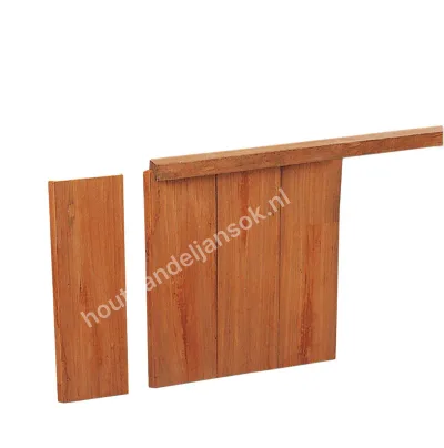50mm dik Hardhouten Damwand(2,50m)