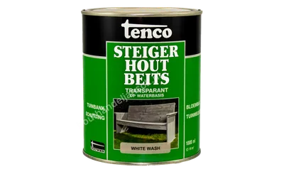Steigerhoutbeits white wash transparant 1,0 liter