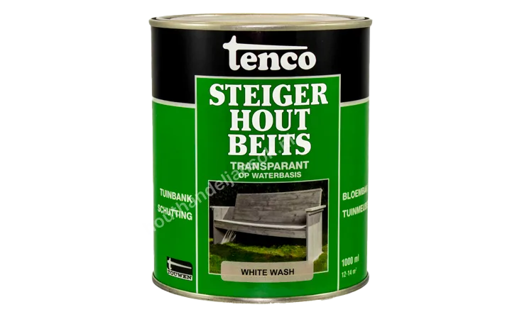 Steigerhoutbeits white wash transparant 1,0 liter