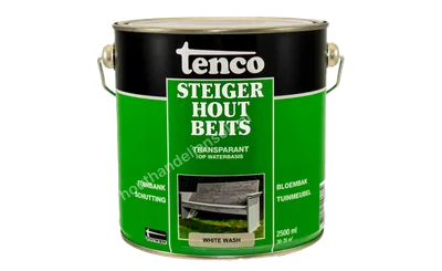 Steigerhoutbeits white wash transparant 2,5 liter