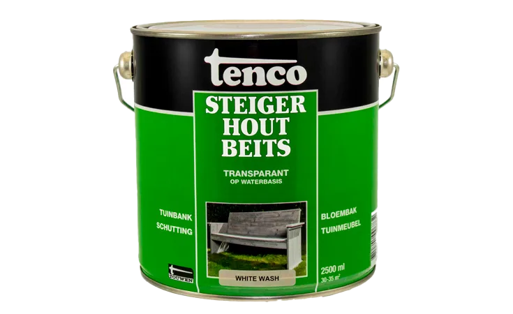 tenco steigerhoutbeits transparant white wash 2,5 l.