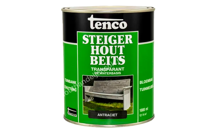 Steigerhoutbeits antraciet transparant 1,0 liter