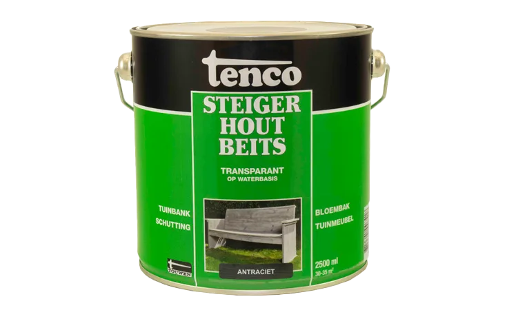 tenco steigerhoutbeits transparant antraciet 2,5 l.