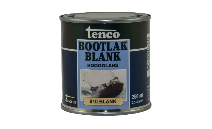 tenco bootlak transparant hoogglans blank 0,25 l.