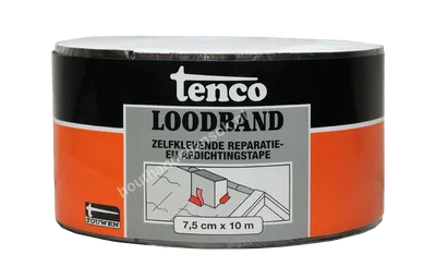 Loodband zelfklevend 7,5 cm. x 10 meter
