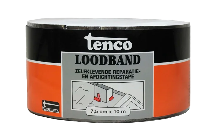 tenco loodband zelfklevend 7,5 cm. x 10 m.