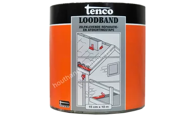 Loodband zelfklevend 15,0 cm. x 10 meter