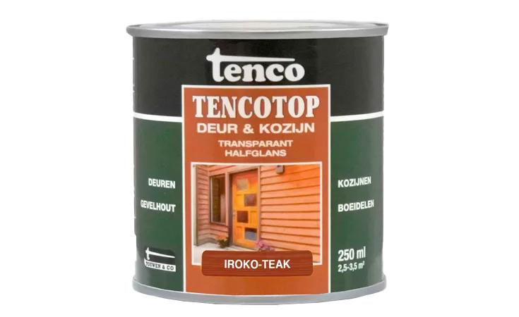 Tencotop deur & kozijn transparant iroko teak 0,25 l.