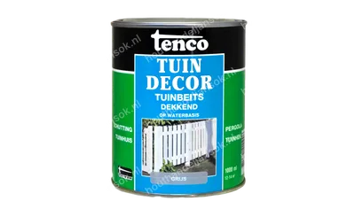 Tuindecor grijs dekkend 1,0 liter