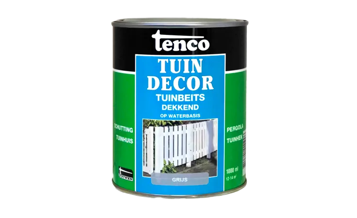 Tuindecor grijs dekkend 1,0 liter