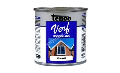 Tencoverf wit dekkend hoogglans 0,25 liter