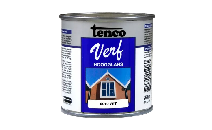 tencoverf dekkend hoogglans wit 0,25 l.