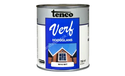 Tencoverf wit dekkend hoogglans 0,75 liter