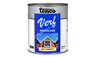 Tencoverf cremewit dekkend hoogglans 0,75 liter