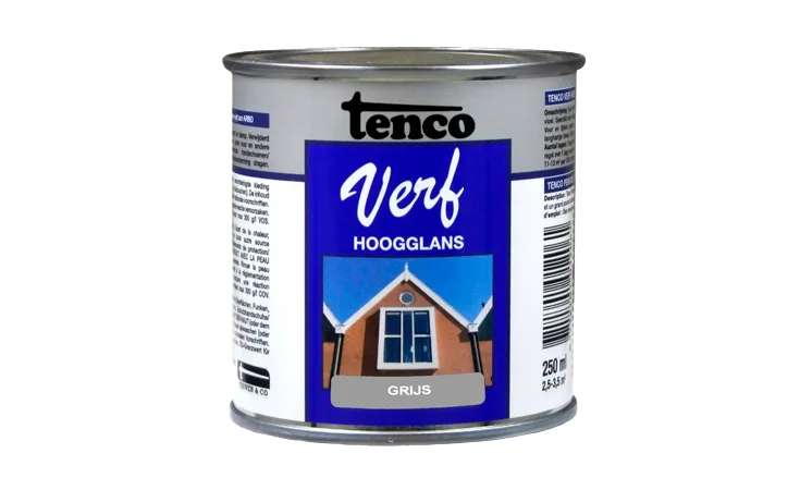 tencoverf dekkend hoogglans grijs 0,25 l.