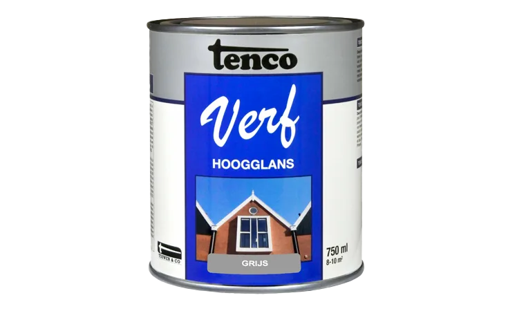 tencoverf dekkend hoogglans grijs 0,75 l.