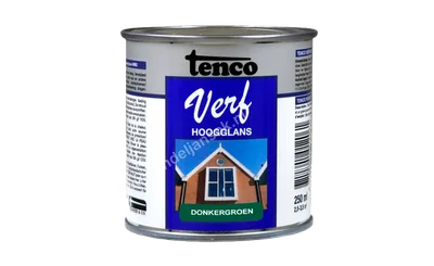 Tencoverf donkergroen dekkend hoogglans 0,25 liter
