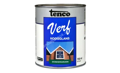 Tencoverf donkergroen dekkend hoogglans 0,75 liter
