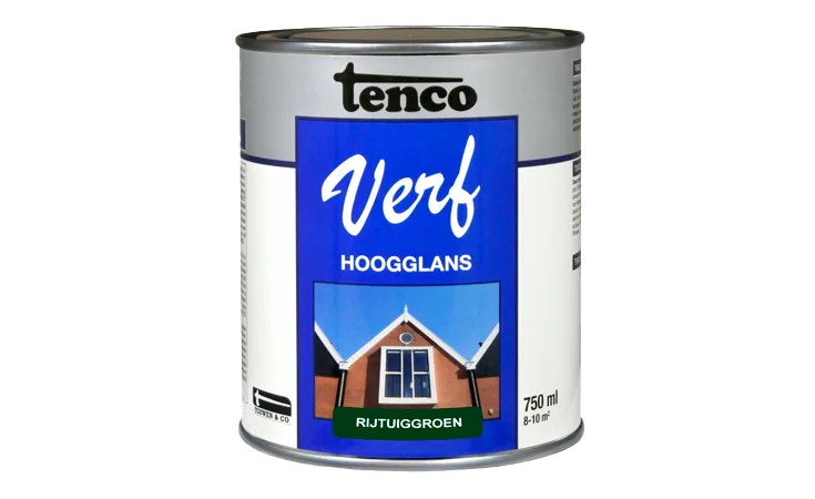 tencoverf dekkend hoogglans rijtuiggroen 0,75 l.