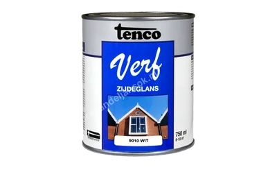 Tencoverf wit dekkend zijdeglans 0,75 liter