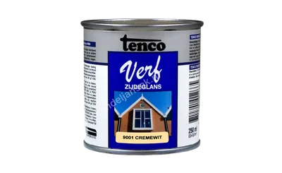 Tencoverf cremewit dekkend zijdeglans 0,25 liter