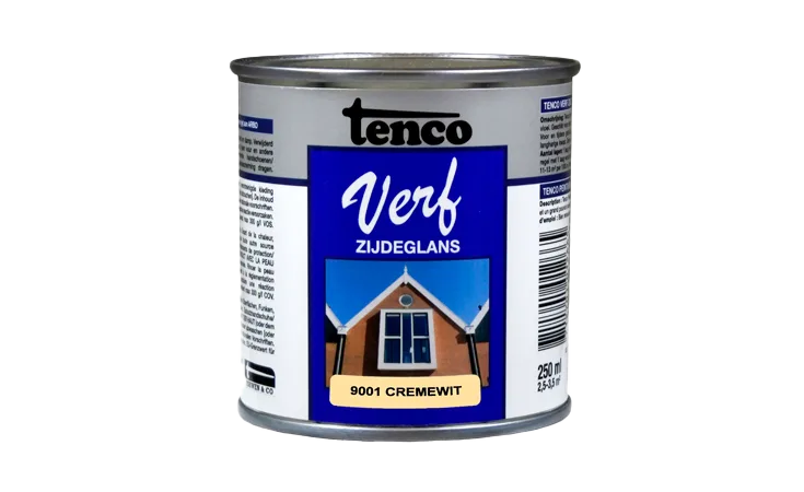 tencoverf dekkend zijdeglans cremewit 0,25 l.