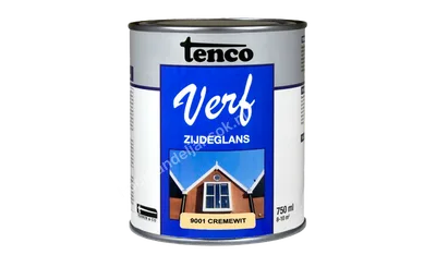 Tencoverf cremewit dekkend zijdeglans 0,75 liter