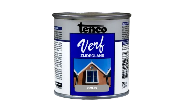tencoverf dekkend zijdeglans grijs 0,25 l.