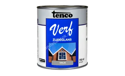 Tencoverf grijs dekkend zijdeglans 0,75 liter