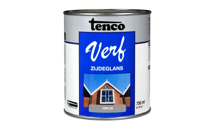 tencoverf dekkend zijdeglans grijs 0,75 l.