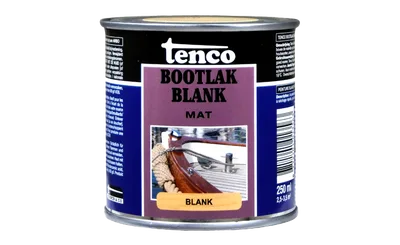 Bootlak blank mat 0,25 liter