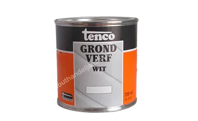 Grondverf wit dekkend 0,25 liter