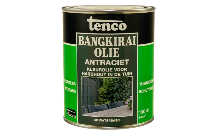 Bangkirai olie antraciet 1,0 liter