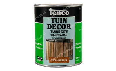 Tuindecor natuurbruin transparant 1,0 liter