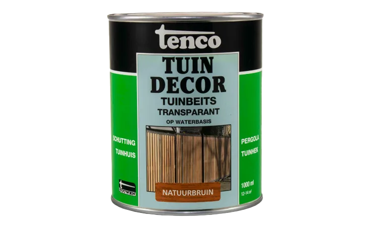 Tuindecor natuurbruin transparant 1,0 liter