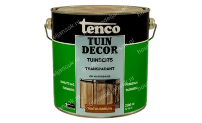 Tuindecor natuurbruin transparant 2,5 liter