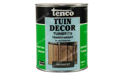 Tuindecor antraciet transparant 1,0 liter