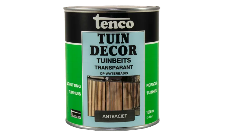 Tuindecor antraciet transparant 1,0 liter